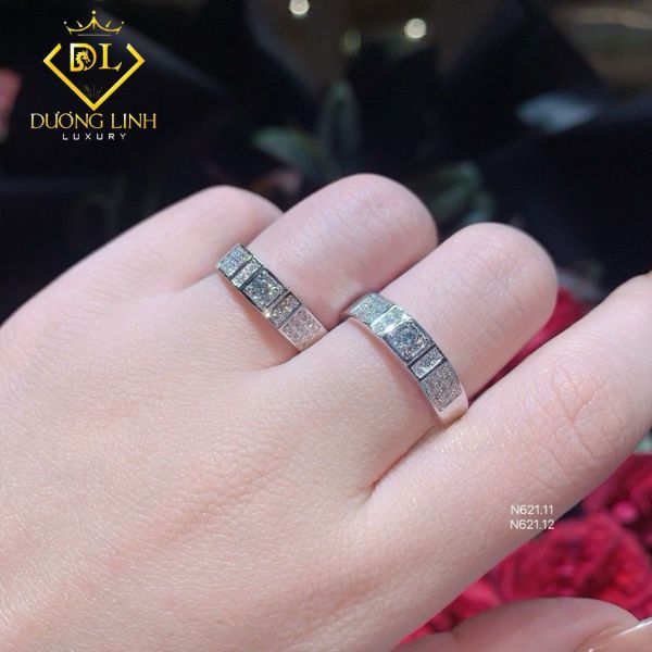 Nhẫn Cưới Cặp Kim Cương – N621.11